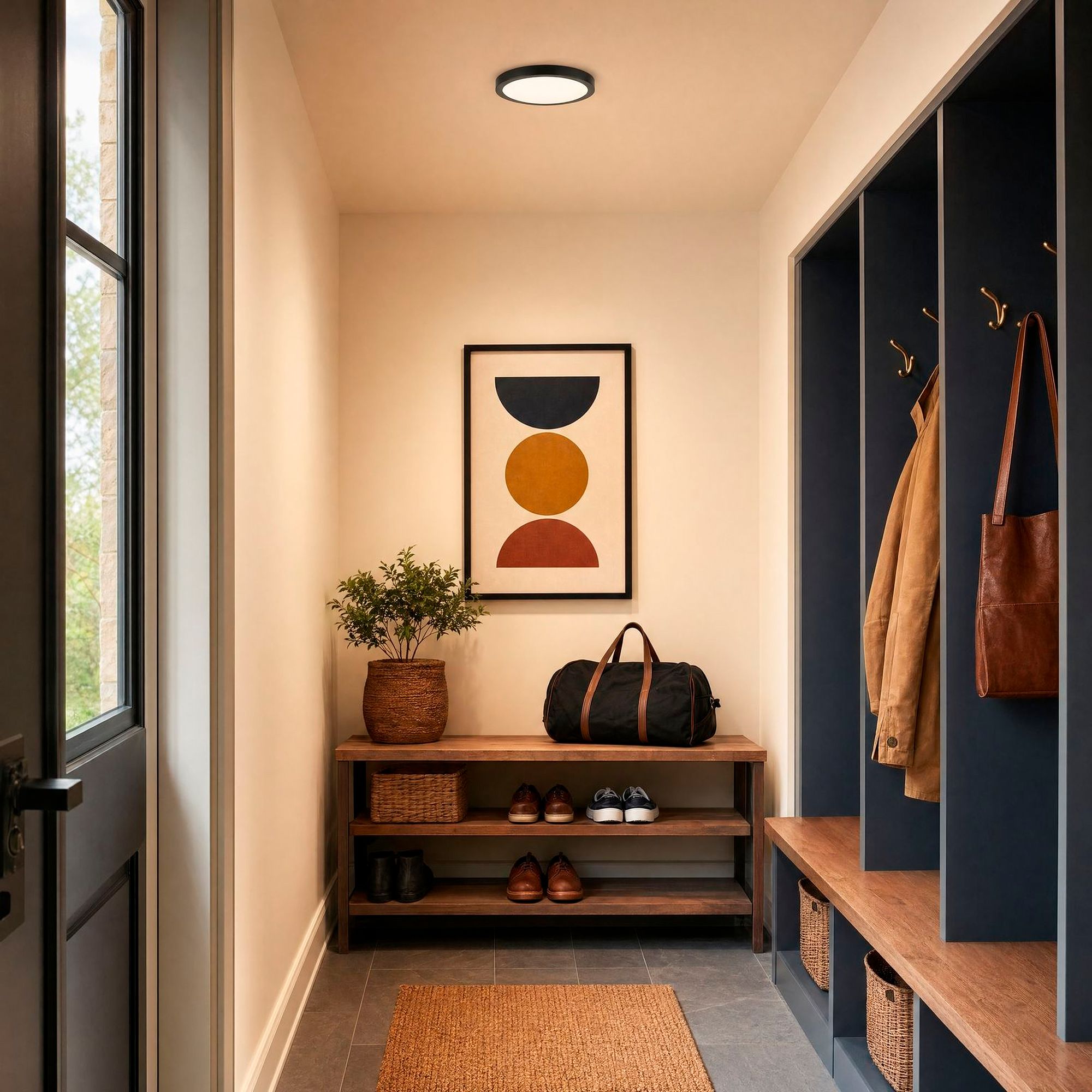 Image 6 LED Flush Mount in Black more views