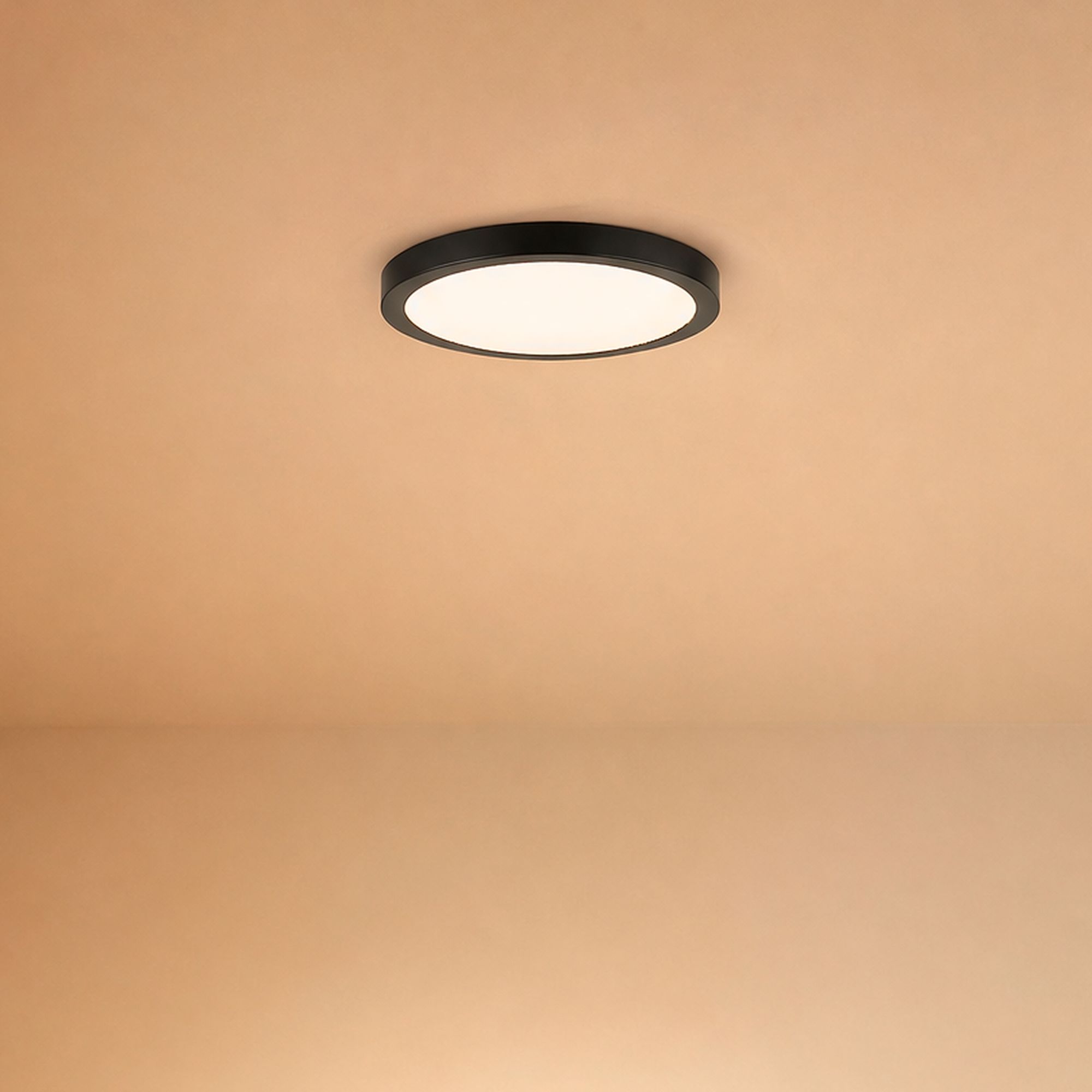 Image 7 LED Flush Mount in Black more views