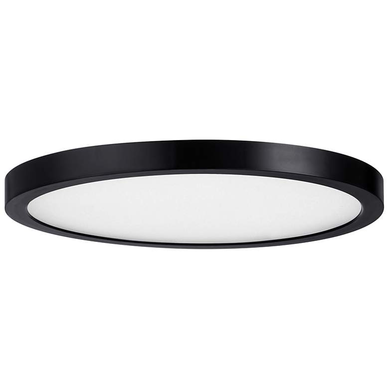 Image 2 LED Flush Mount in Black more views