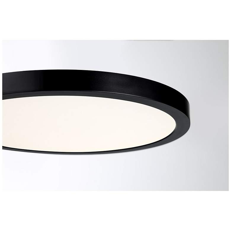 Image 5 LED Flush Mount in Black more views