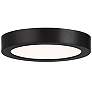 1_LED Flush Mount in Black