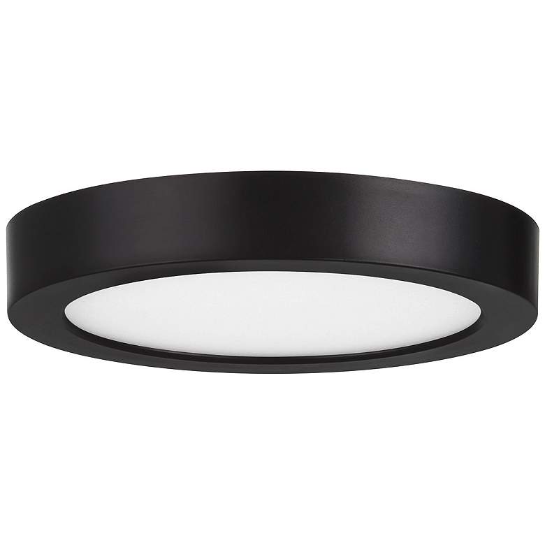 Image 2 LED Flush Mount in Black more views