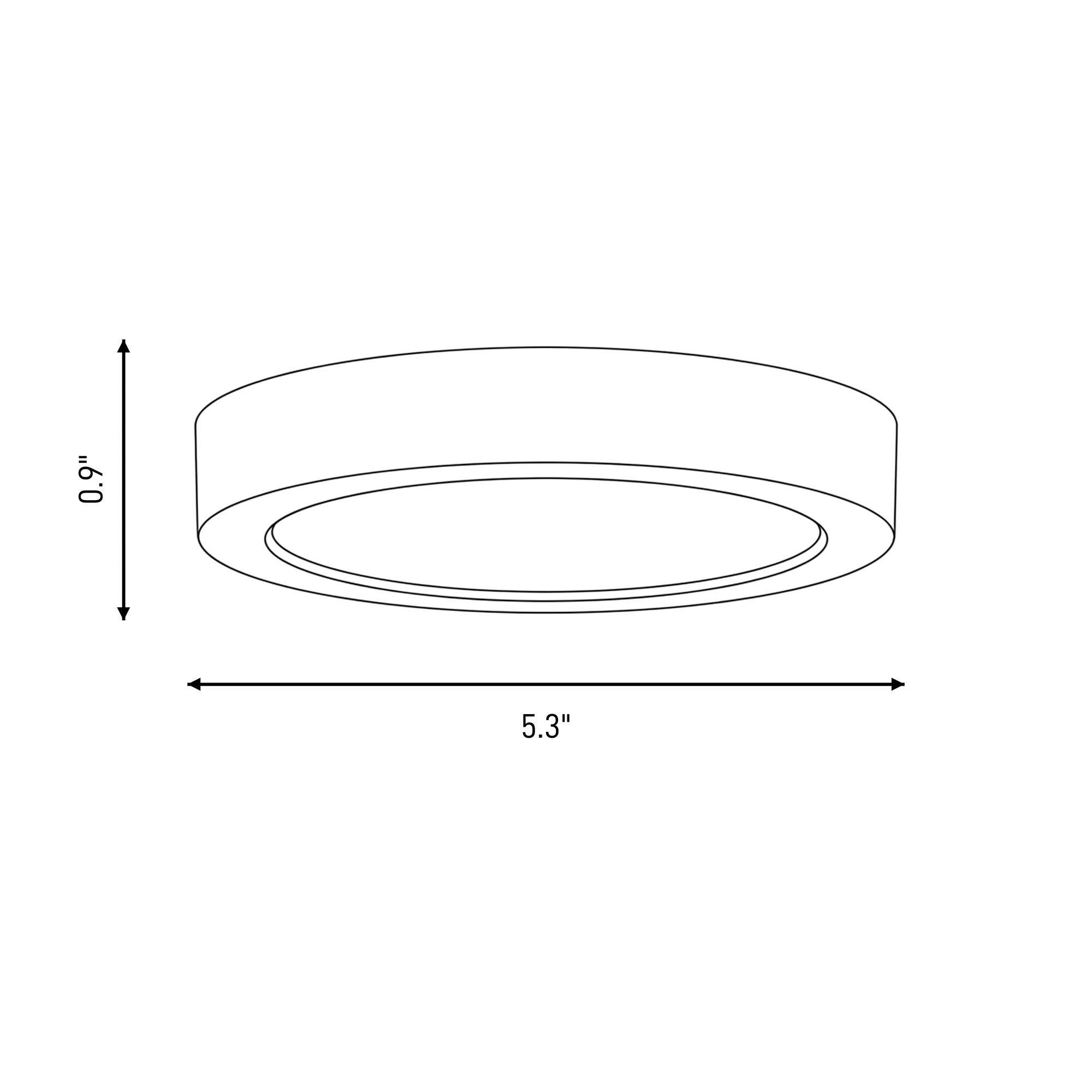 Image 6 LED Flush Mount in Black more views