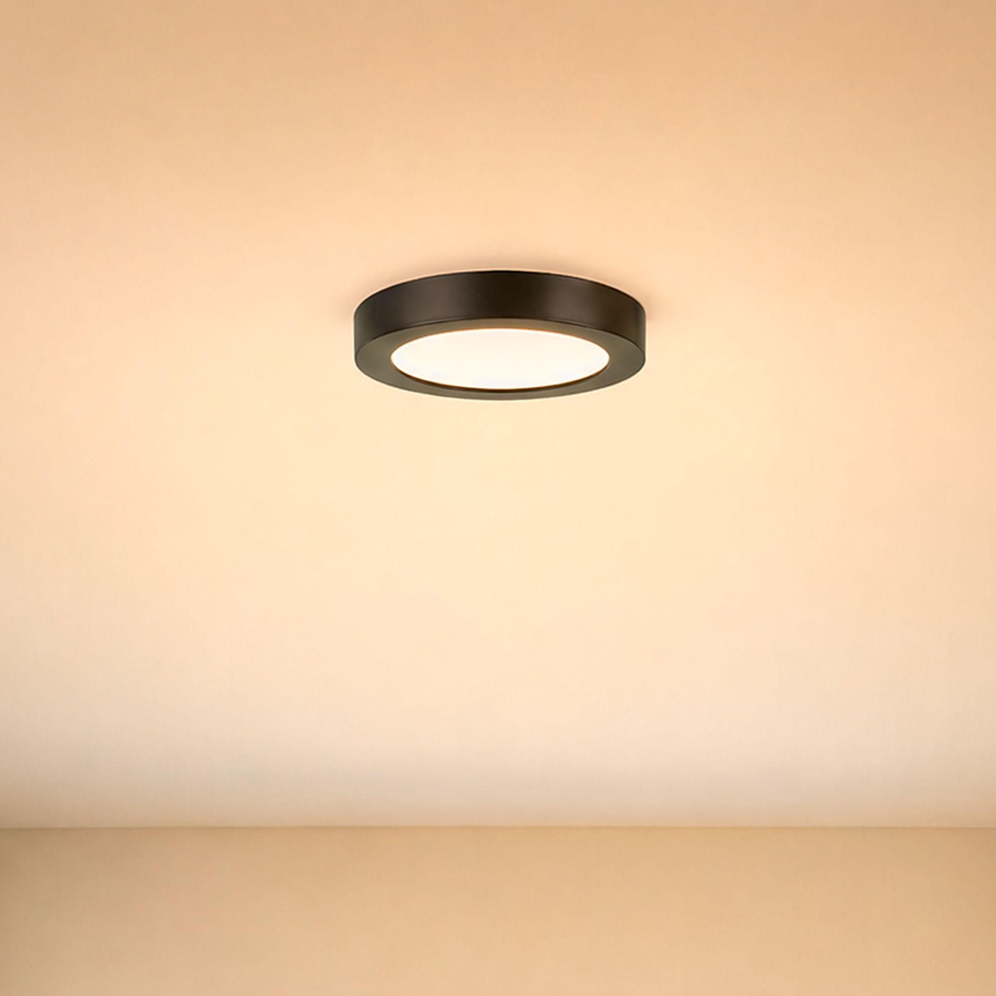 LED Flush Mount in Black