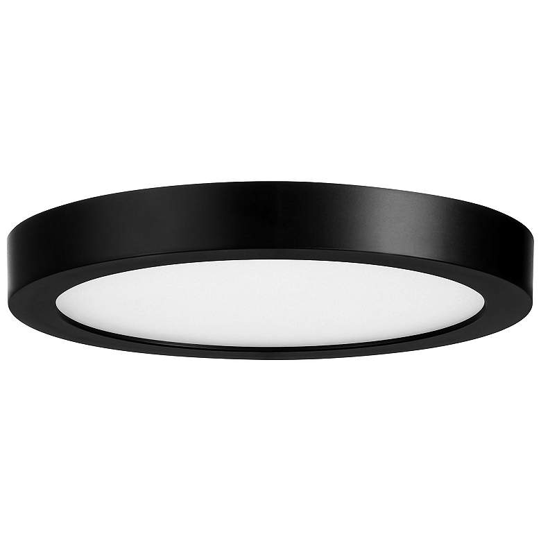 Image 2 LED Flush Mount in Black more views