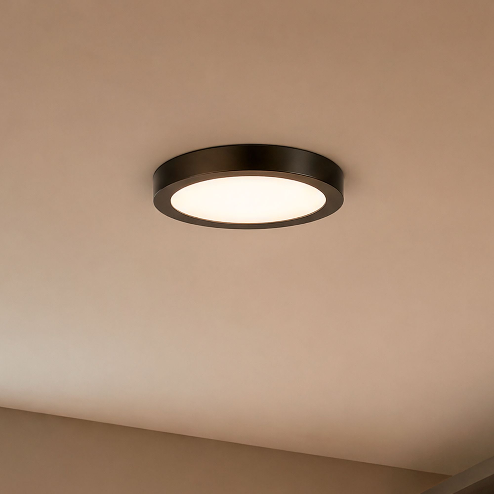 Image 7 LED Flush Mount in Black more views