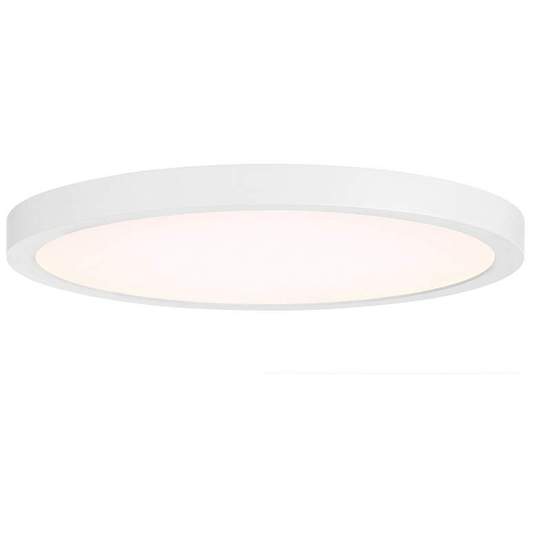 Image 1 LED Flush Mount in White