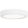 1_LED Flush Mount in White