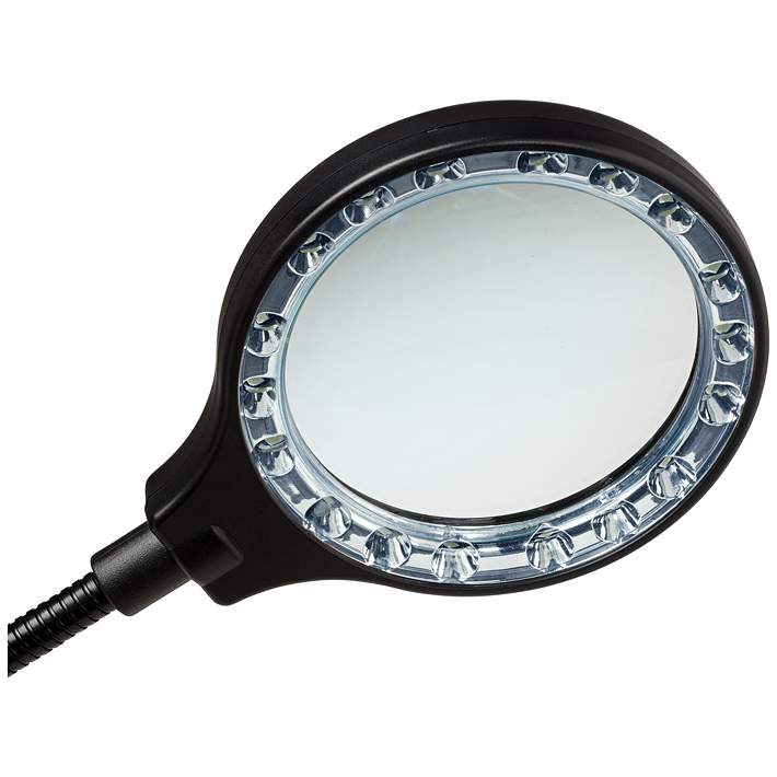 LED Gooseneck Clip Light with Magnifier Lens - #R3986