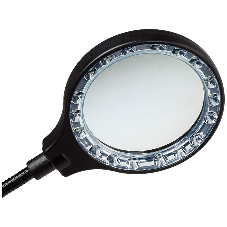 LED Gooseneck Clip Light with Magnifier Lens more views