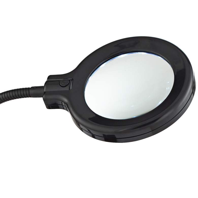 Image 3 LED Gooseneck Clip Light with Magnifier Lens more views