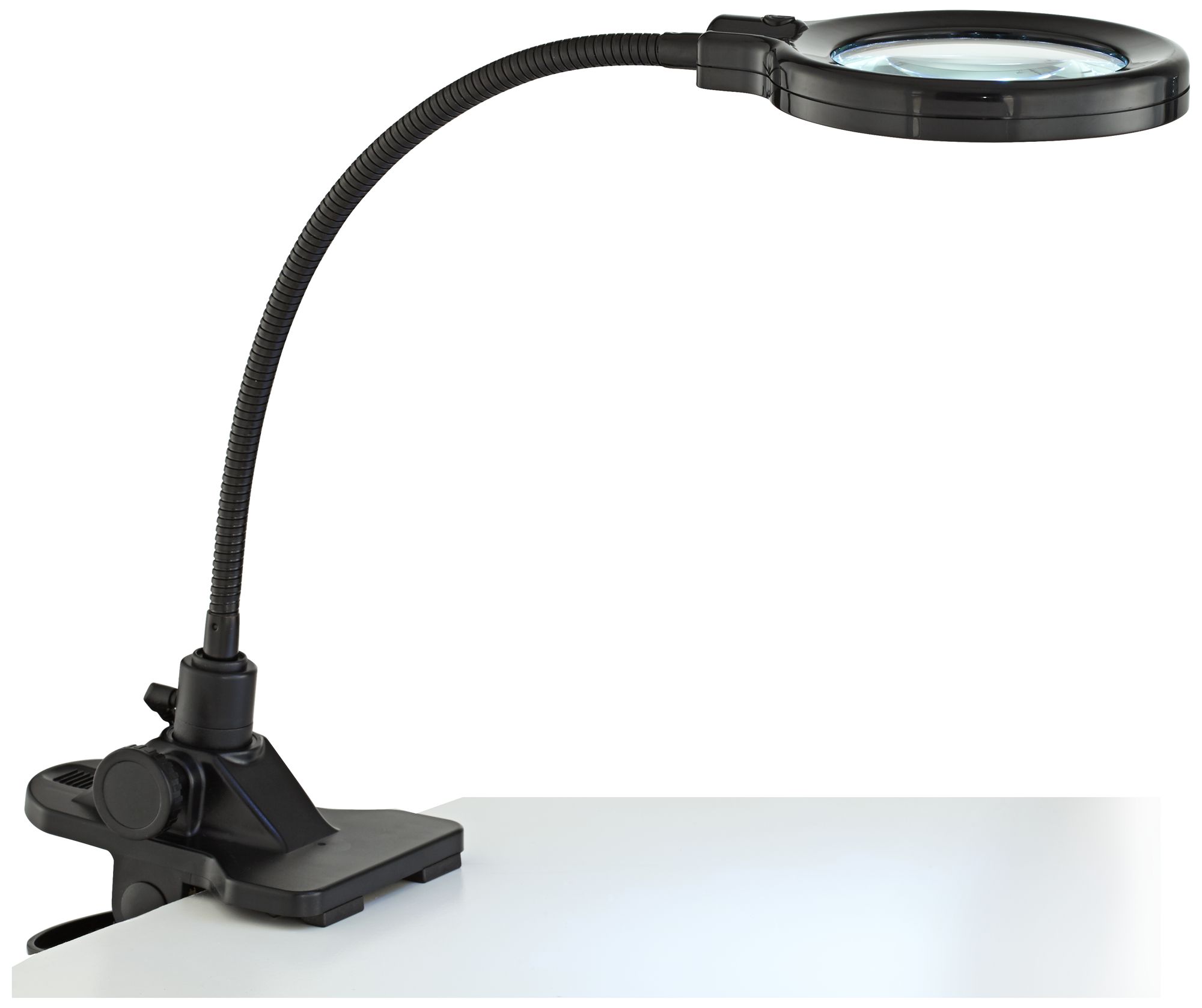 magnifying gooseneck lamp