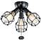 LED Industrial 3 Light Fixture Satin Black