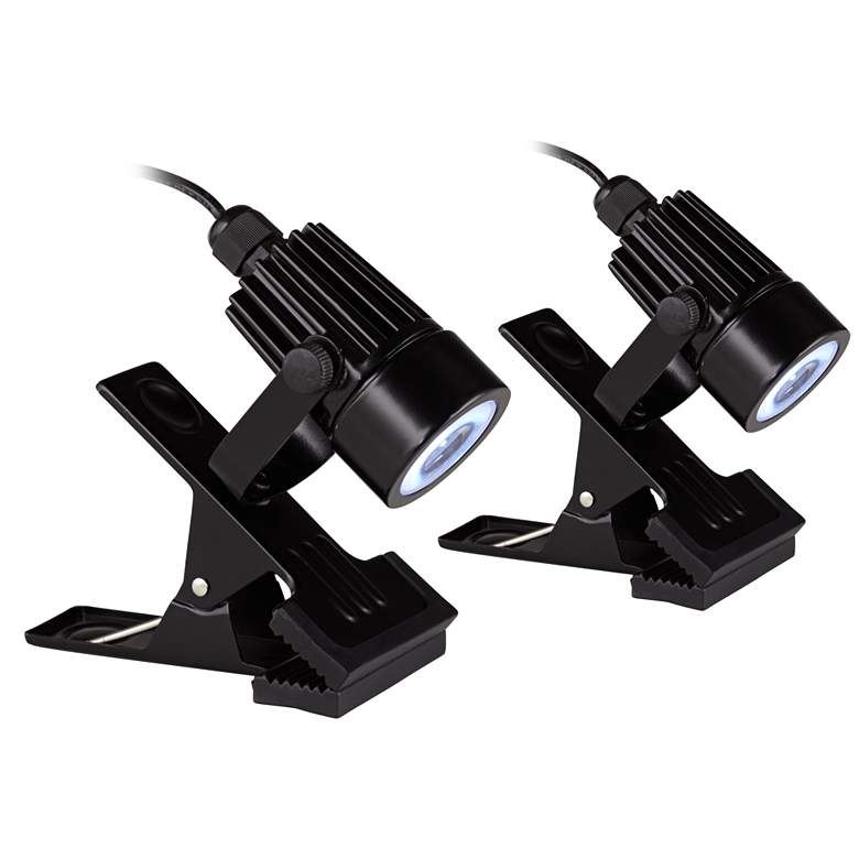 Image 1 LED Mini Clip On Lights in Black - Set of Two