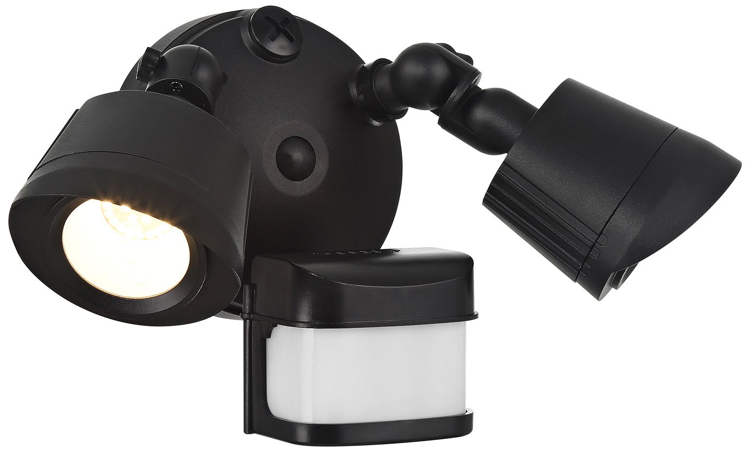 Image 4 LED Motion Sensored Double Flood Light in Black more views
