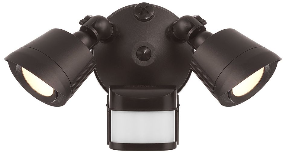 Thumbnail1 of LED Motion Sensored Double Flood Light in Bronze
