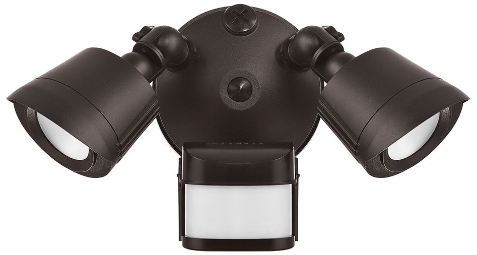 Thumbnail3 of LED Motion Sensored Double Flood Light in Bronze more views