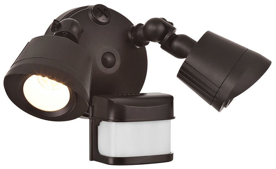 Thumbnail4 of LED Motion Sensored Double Flood Light in Bronze more views
