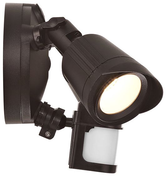 LED Motion Sensored Double Flood Light in Bronze