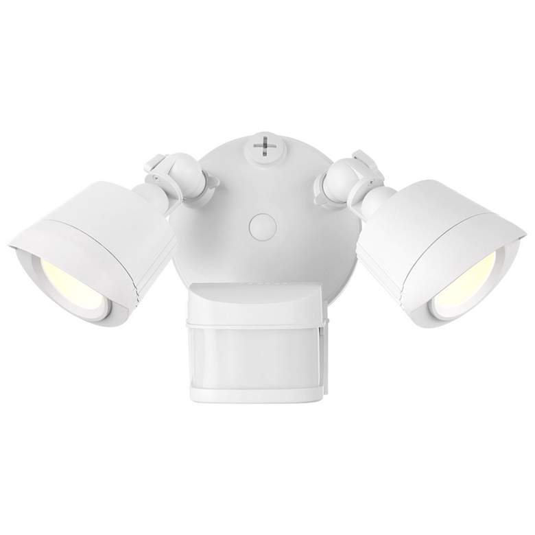 Image 1 LED Motion Sensored Double Flood Light in White
