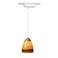 LED Nebbia Amber Tech Track Pendant for Lightolier Track Systems