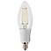 LED Non-Dimmable 3 Watt LED Clear Filament Bulb by Tesler