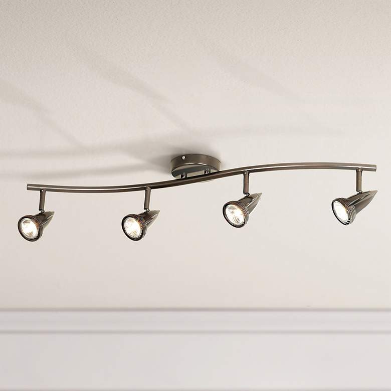 Image 1 LED Pro Track® 4-Light Oil Rubbed Bronze Track Kit Wave Bar