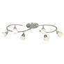 2_LED Pro Track Ascend 6-Light Brushed Nickel S-Wave LED Track Fixture