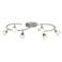 LED Pro Track Ascend 6-Light Brushed Nickel S-Wave LED Track Fixture