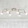 1_LED Pro Track Ascend 6-Light Brushed Nickel S-Wave LED Track Fixture