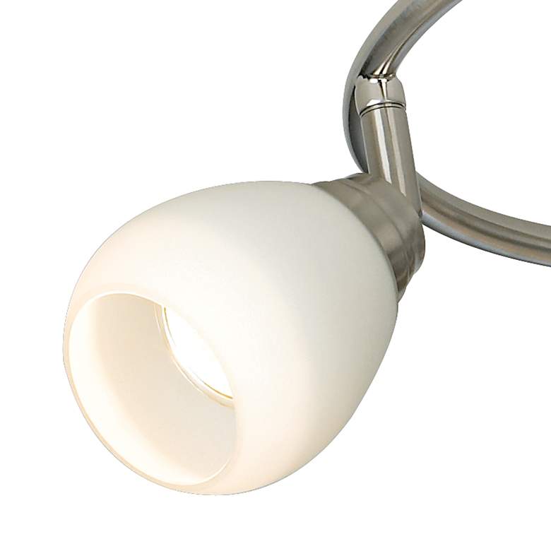 Image 3 LED Pro Track Ascend 6-Light Brushed Nickel S-Wave LED Track Fixture more views