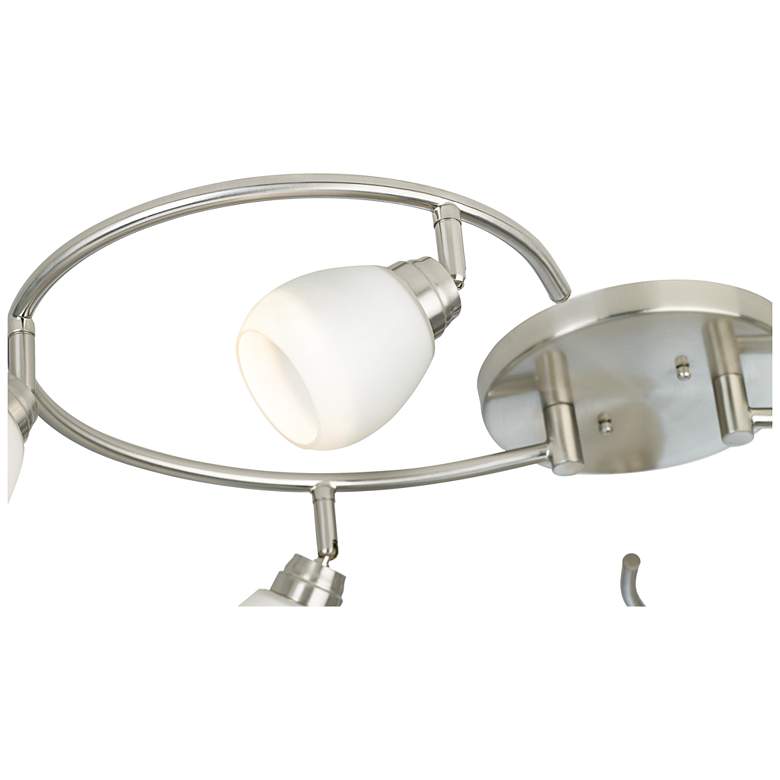 Image 4 LED Pro Track Ascend 6-Light Brushed Nickel S-Wave LED Track Fixture more views