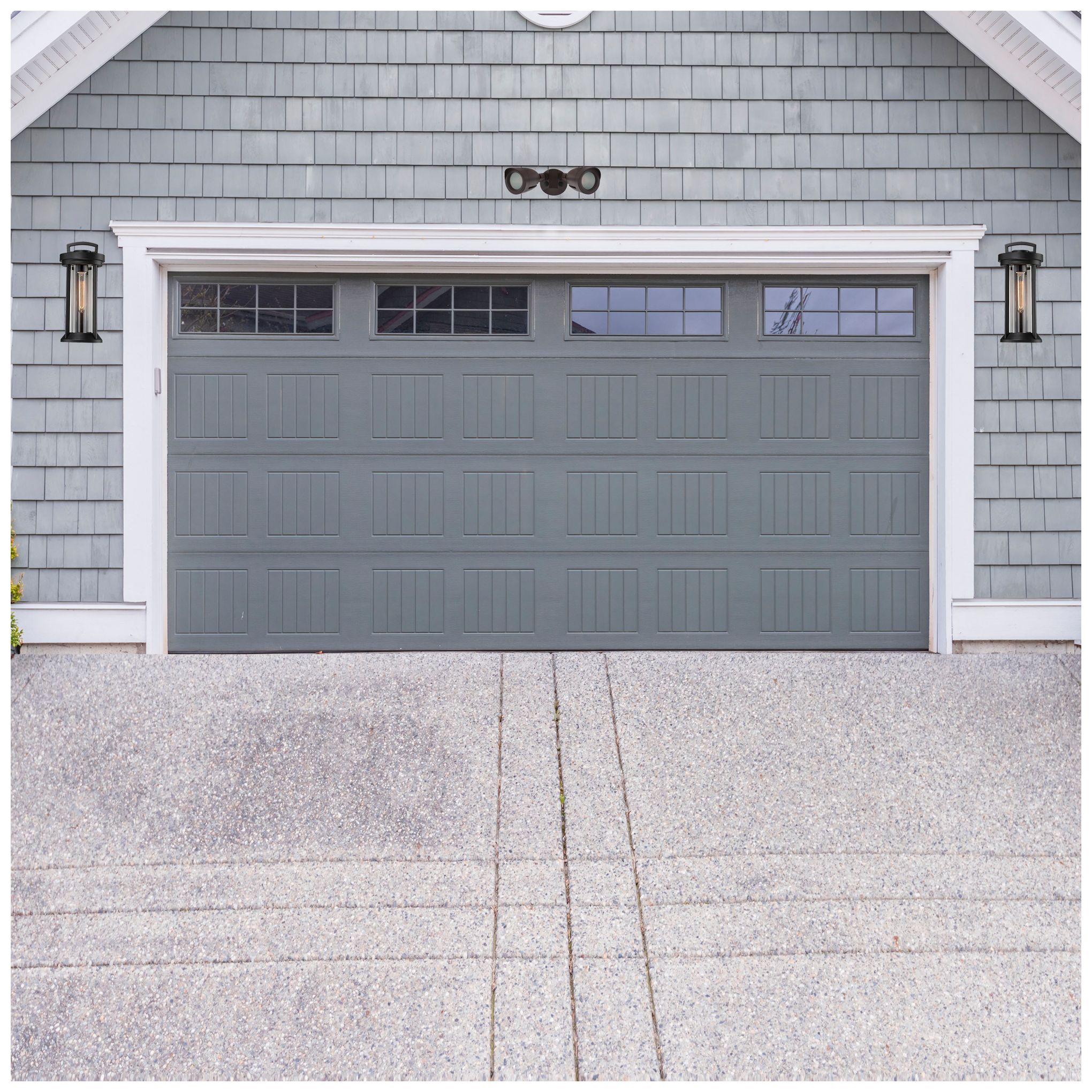 Image 7 LED Security Light; Dual Head; Bronze Finish; 4000K more views