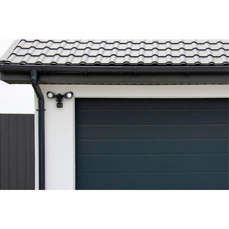 Image 4 LED Security Light; Dual Head; Motion Sensor Included; Black Finish; 4000K more views