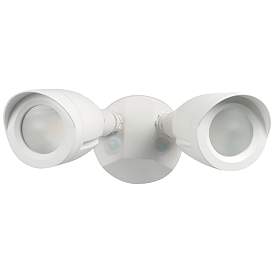 Image1 of LED Security Light; Dual Head; White Finish; 4000K