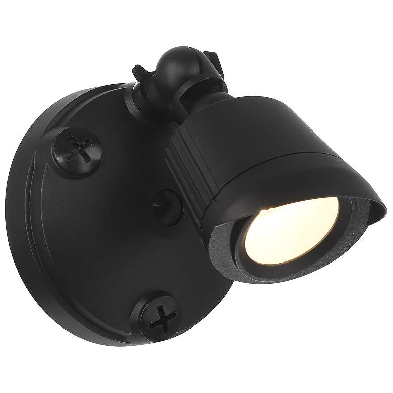 Image 1 LED Single Flood Light in Black