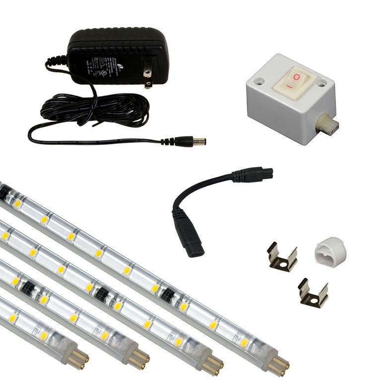 Image 1 LED Slim Stix 14 Watt Linkable Under Cabinet Light Kit