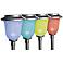 LED Solar Powered Color Changing Chalice Path Light