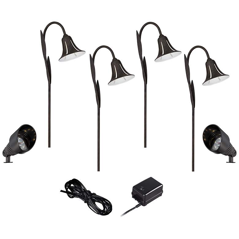 Image 1 LED Spot and Tulip Lights Complete Landscape Kit