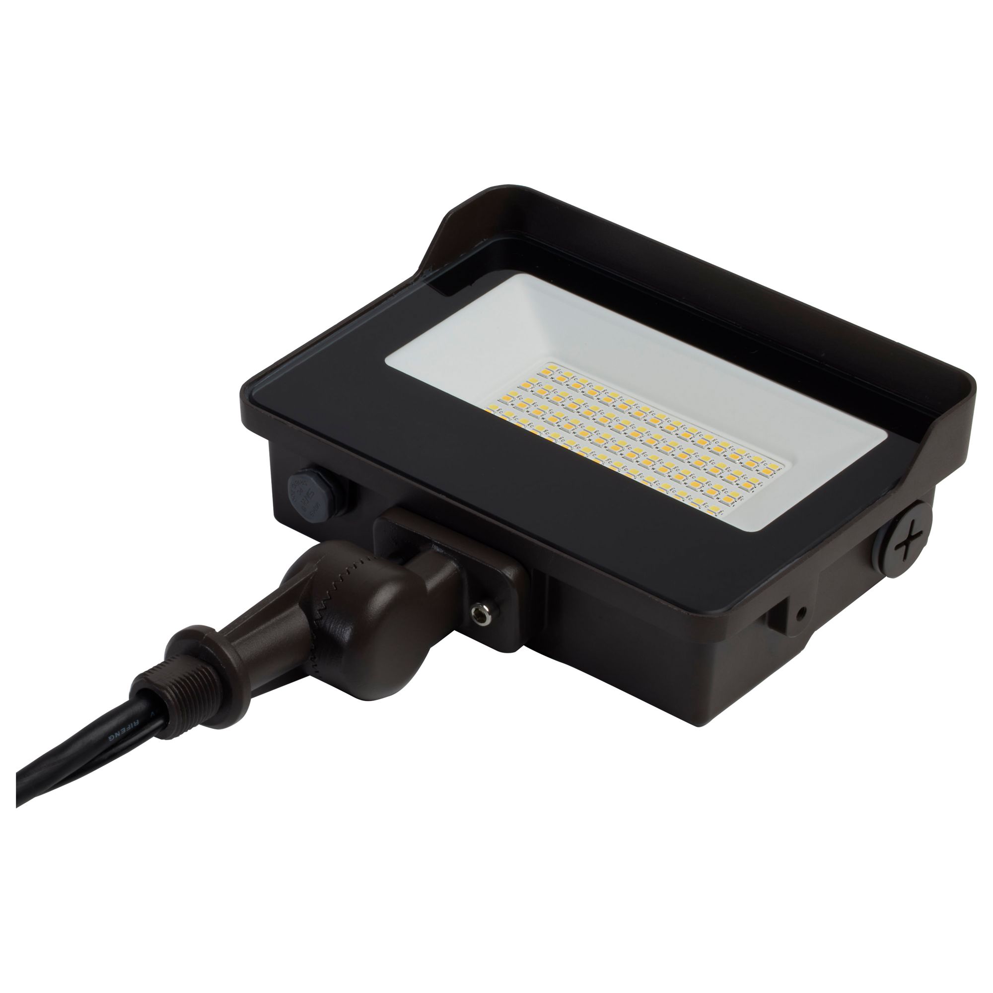 Image 5 LED Tempered Glass Flood Light, CCT Selectable, 15W/25W/35W, Bronze more views