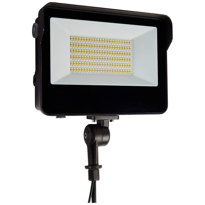 Image 1 LED Tempered Glass Flood Light, CCT Selectable, 45W/60W/80W, Bronze