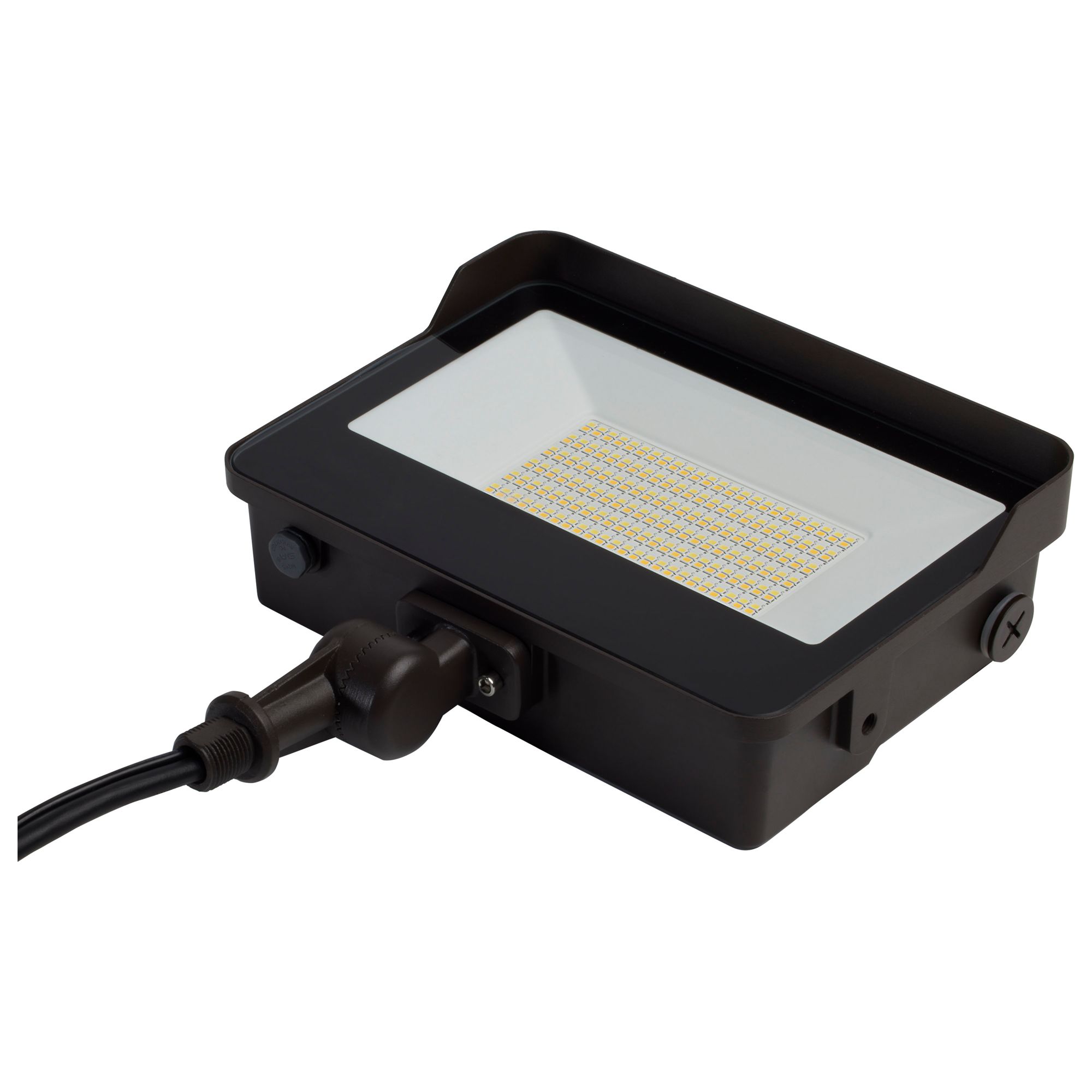 Image 5 LED Tempered Glass Flood Light, CCT Selectable, 45W/60W/80W, Bronze more views