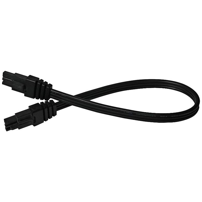 Image 1 LED Undercabinet Lighting 12 inch Black Linking Jumper Cable