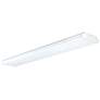 LED Wrap 48" Wide 30W White Flush Mount w/ Clear Prismatic Acrylic Dif