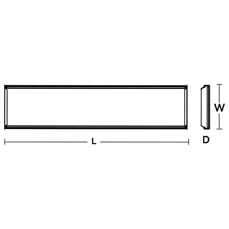 Image 2 LED Wrap - Flush Mount - 24" - 30W - TRIAC/ELV - White with Frosted Cl more views