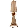 1_Leda 32" High Modern Cream Patina Tapered Pyramid Table Lamp
