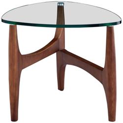 Ledell 23 3/4&quot; Wide Walnut Ash Wood Side Table