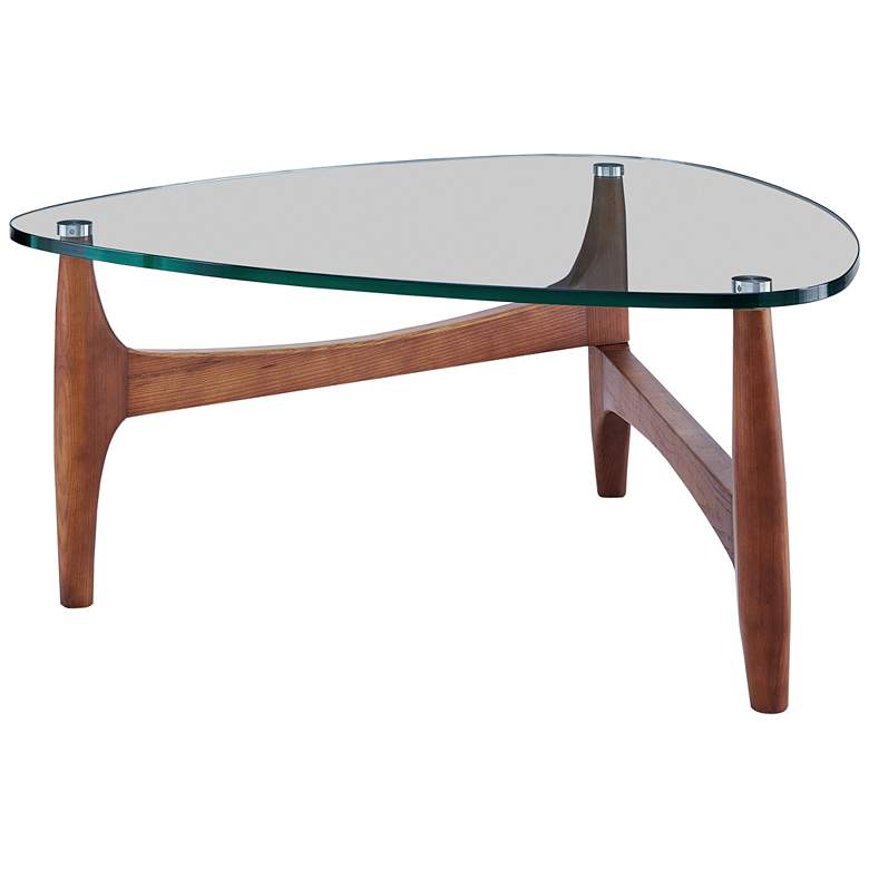 Image 3 Ledell 35 1/2" Wide Walnut Ash Wood Coffee Table more views