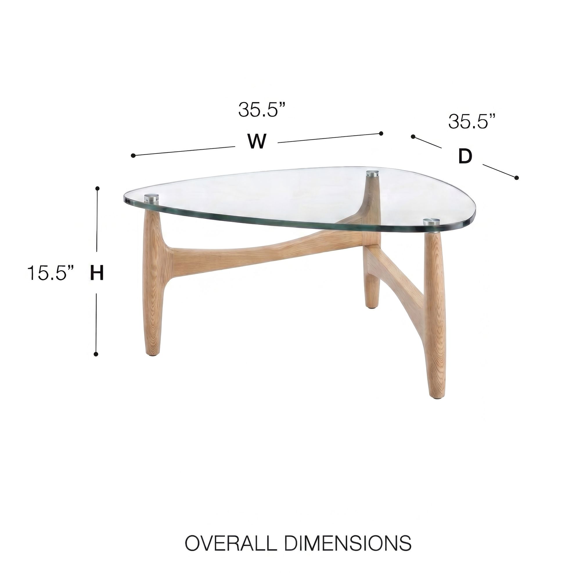 Ledell 35" Coffee Table
