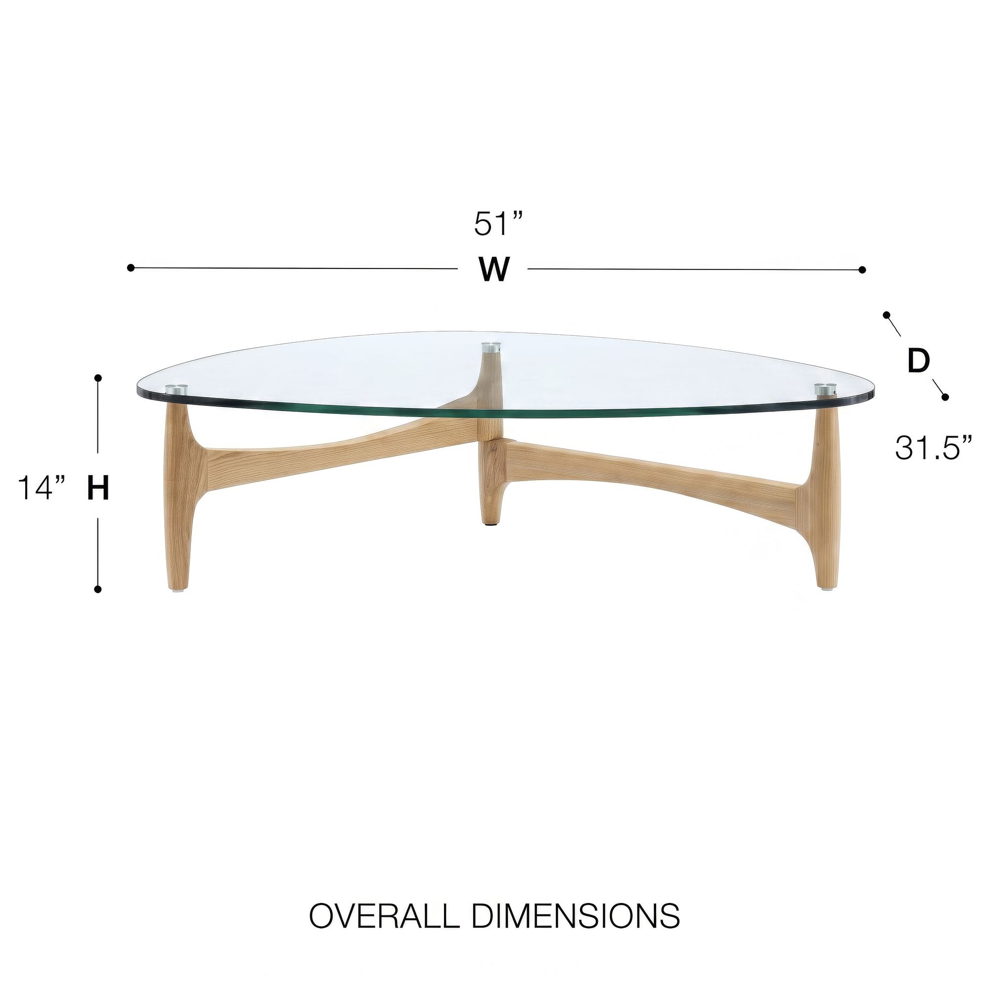 Ledell 51" Coffee Table